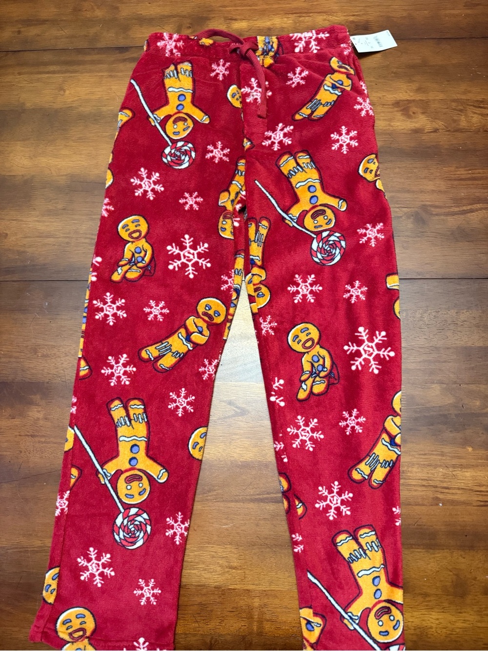 DreamWorks Shrek Ginny Gingerbread Man Holiday Fleece Pants